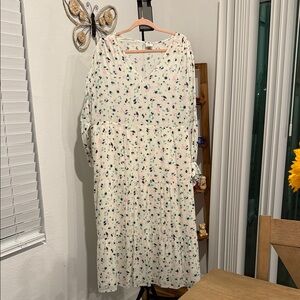 a new day Pastel Cheetah Long Sleeve Dress